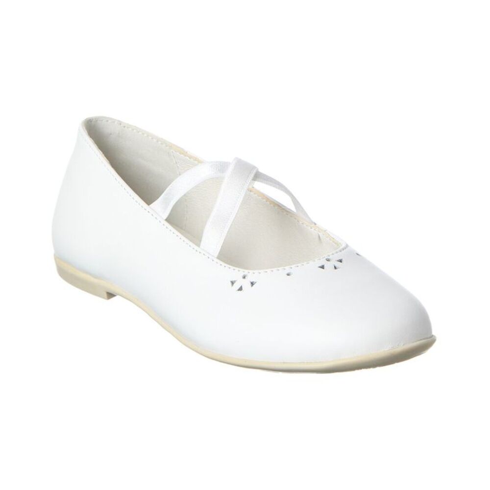 Naturino Sopha Ballerina Leather Flat, White